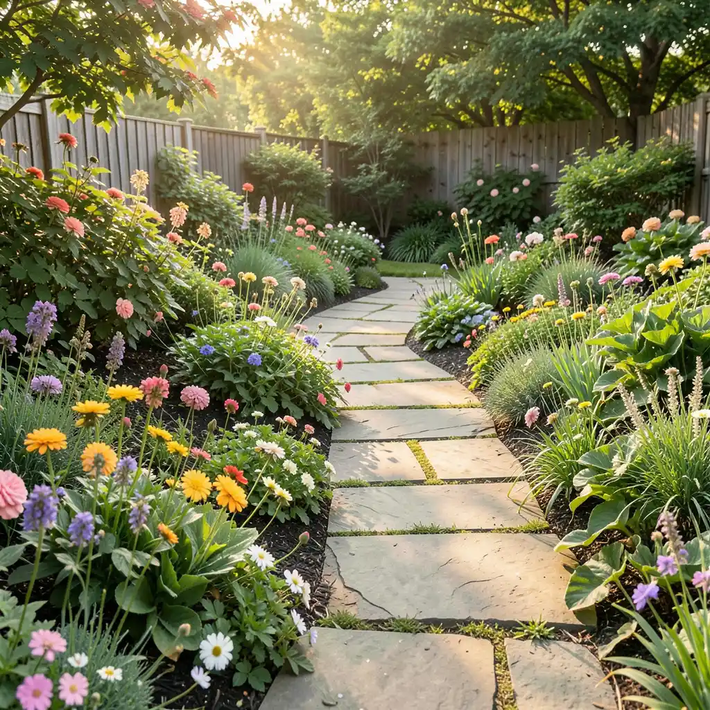 Natural Stone Garden Pathway