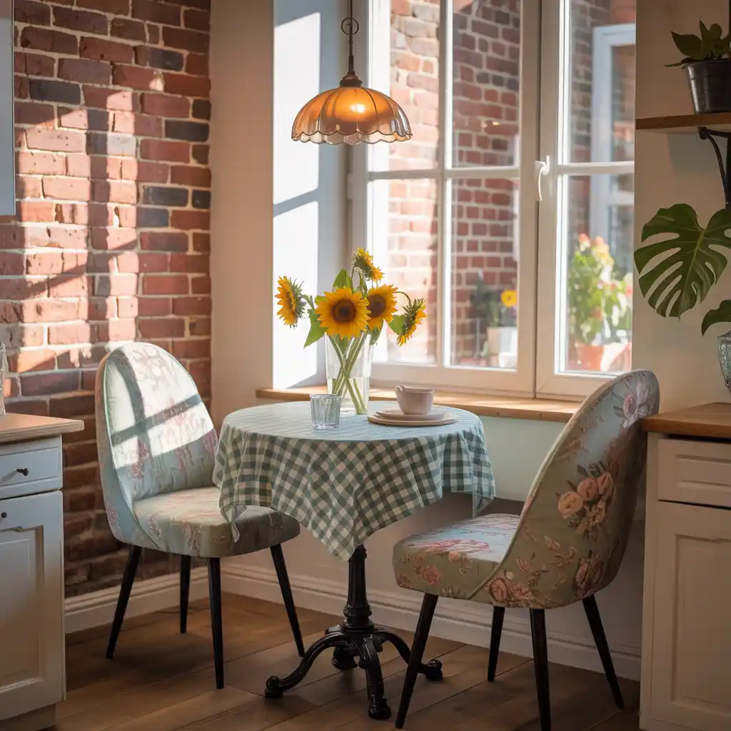 Compact Bistro Style Dining Setup