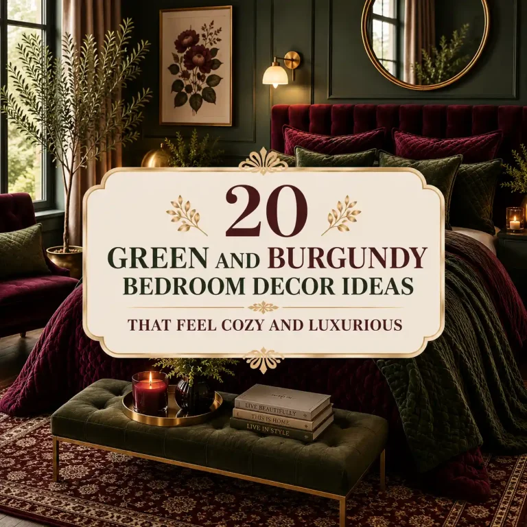 Green And Burgendy ideas for home