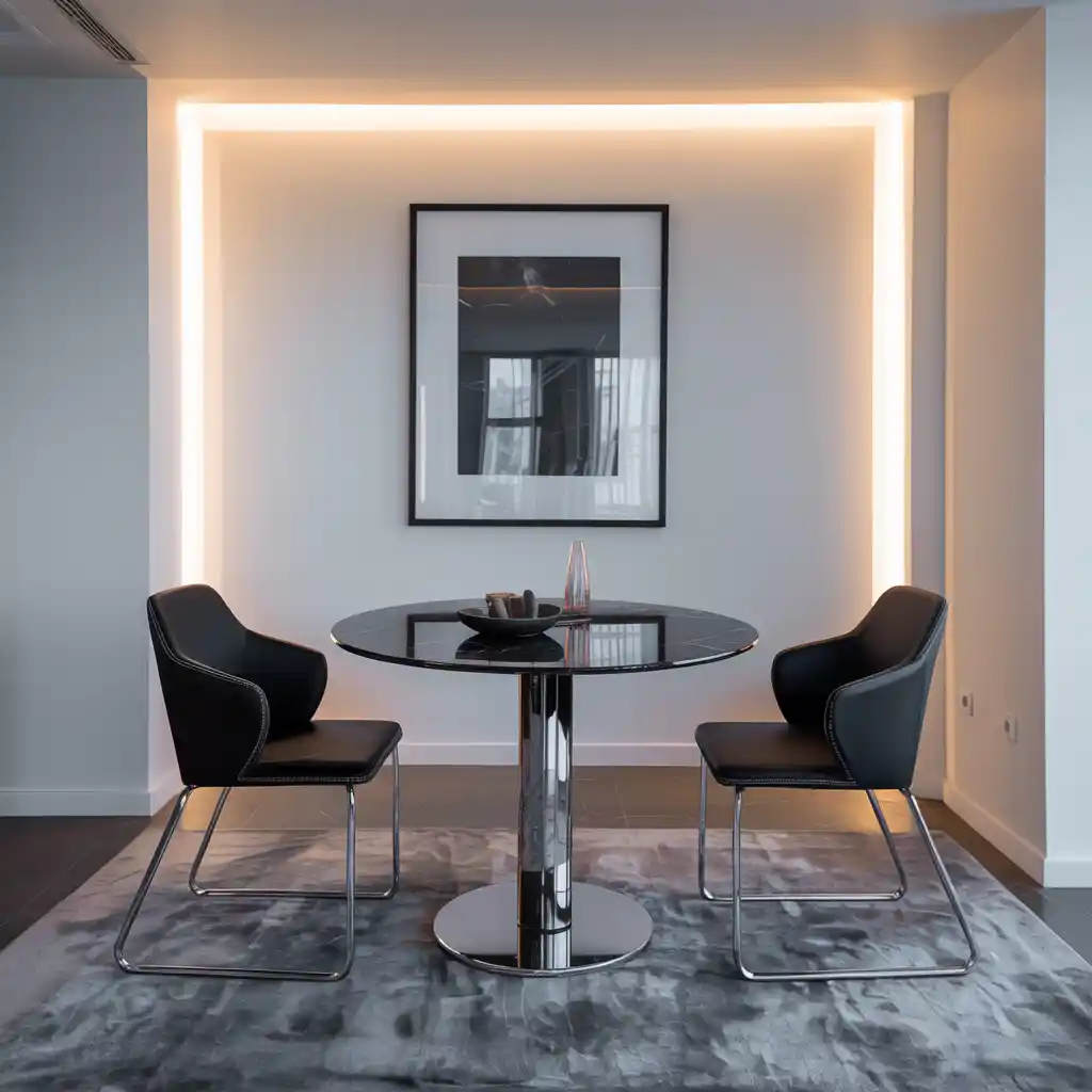 Monochrome Modern Dining Room