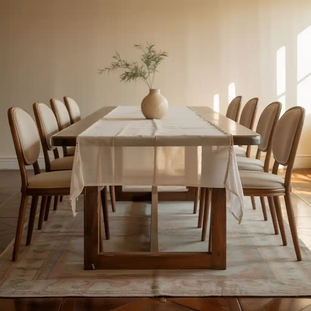 Neutral Beige and Cream Dining Room