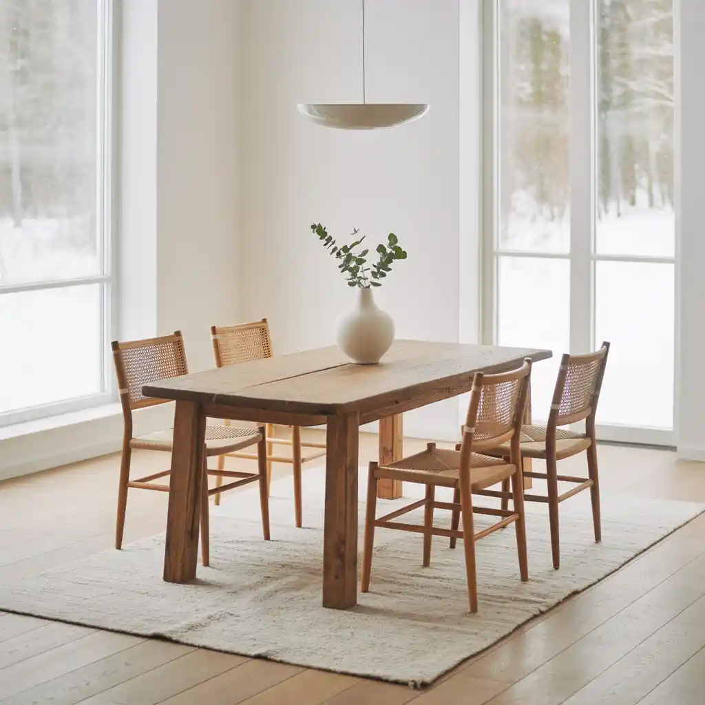 Scandinavian Inspired Dining Area