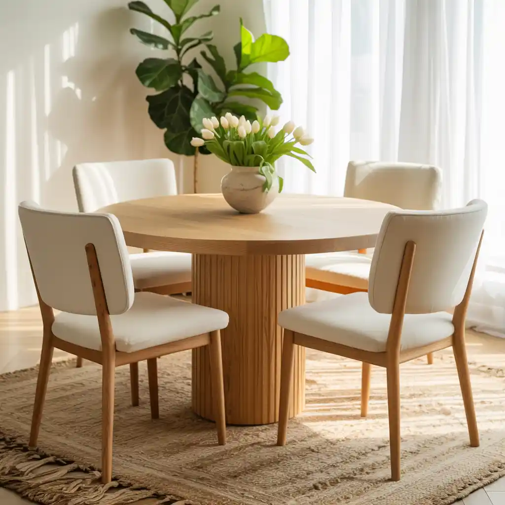 Small Round Table for Better Flow