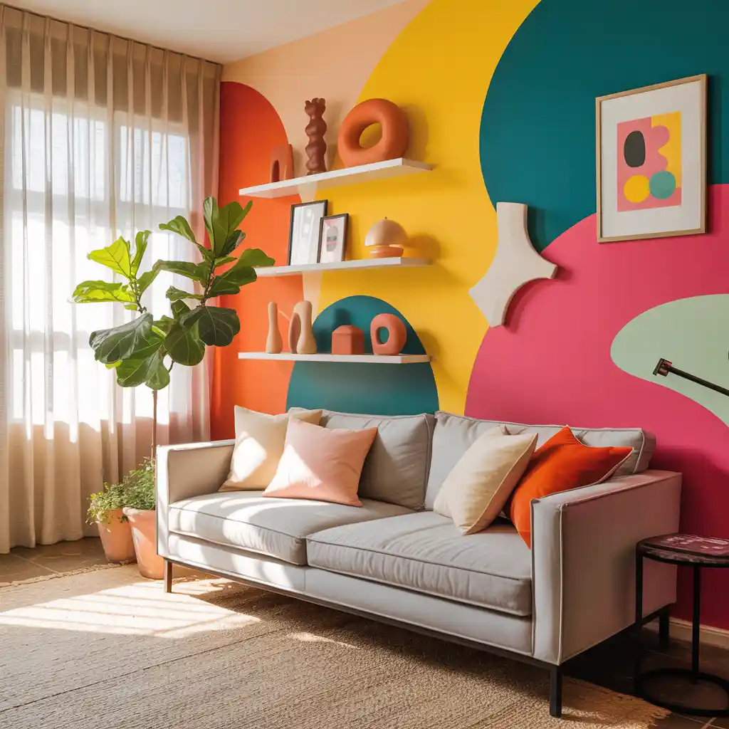 Colorful Statement Walls