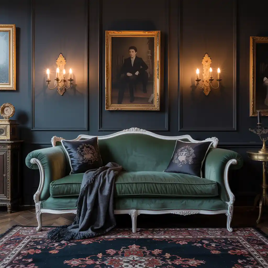 Dark Accent Walls for a Bold Gothic Base