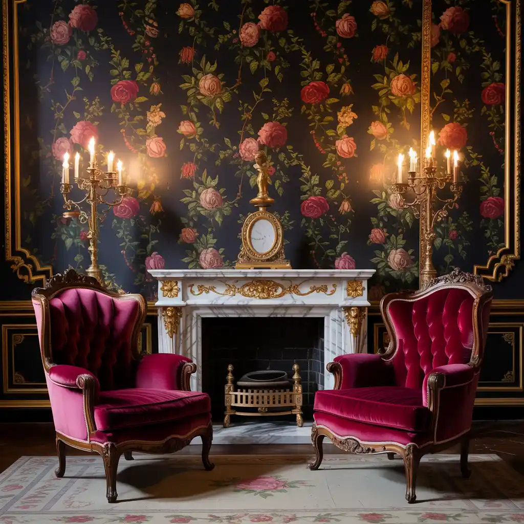 Dark Floral Patterns for Soft Contrast