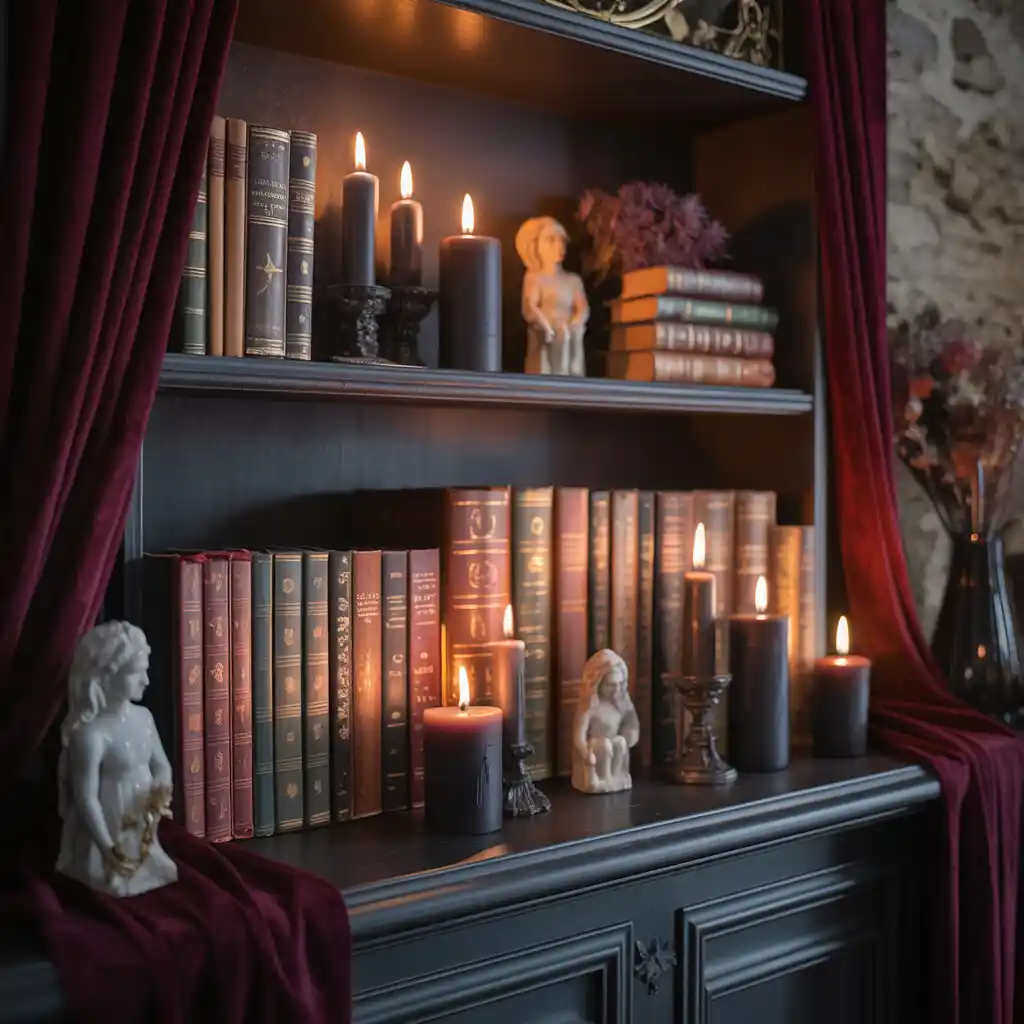 Gothic Shelves with Decor Layers