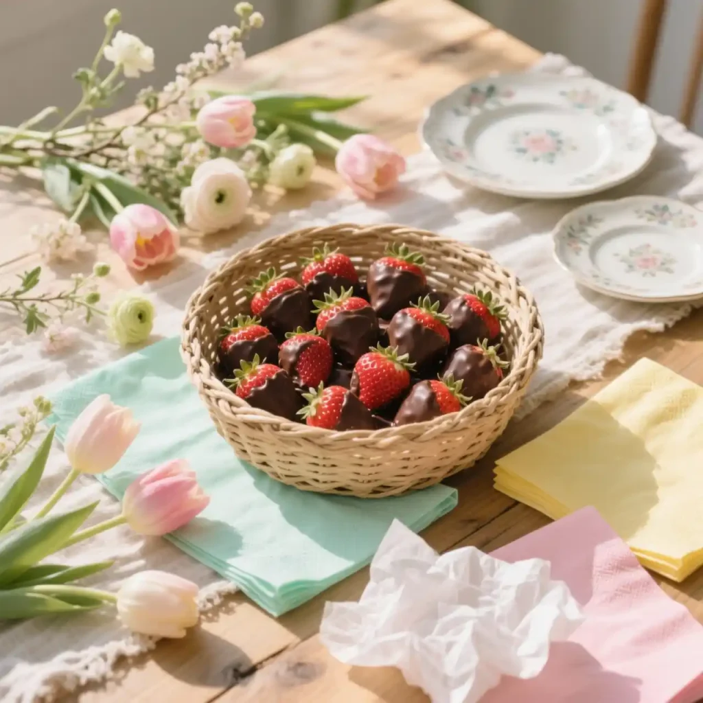 Chocolate-Covered-Strawberries-Easter-Basket