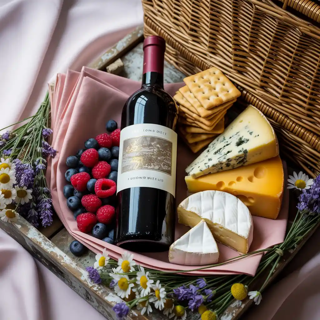 Wine & Cheese Easter Basket