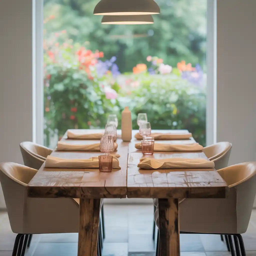 Wooden Dining Table Elegance