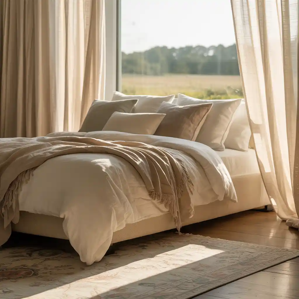 Soft Curtains for a Gentle Look